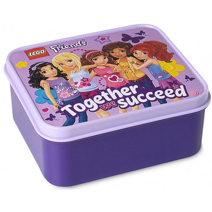 LEGO Friends Together We Succeed Lunch Box - Purple