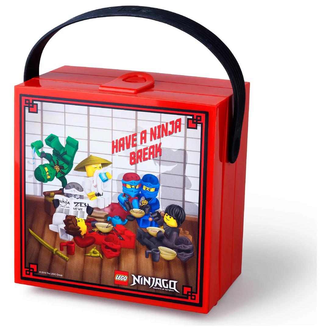 LEGO Ninjago Lunch Box with Handle - Red