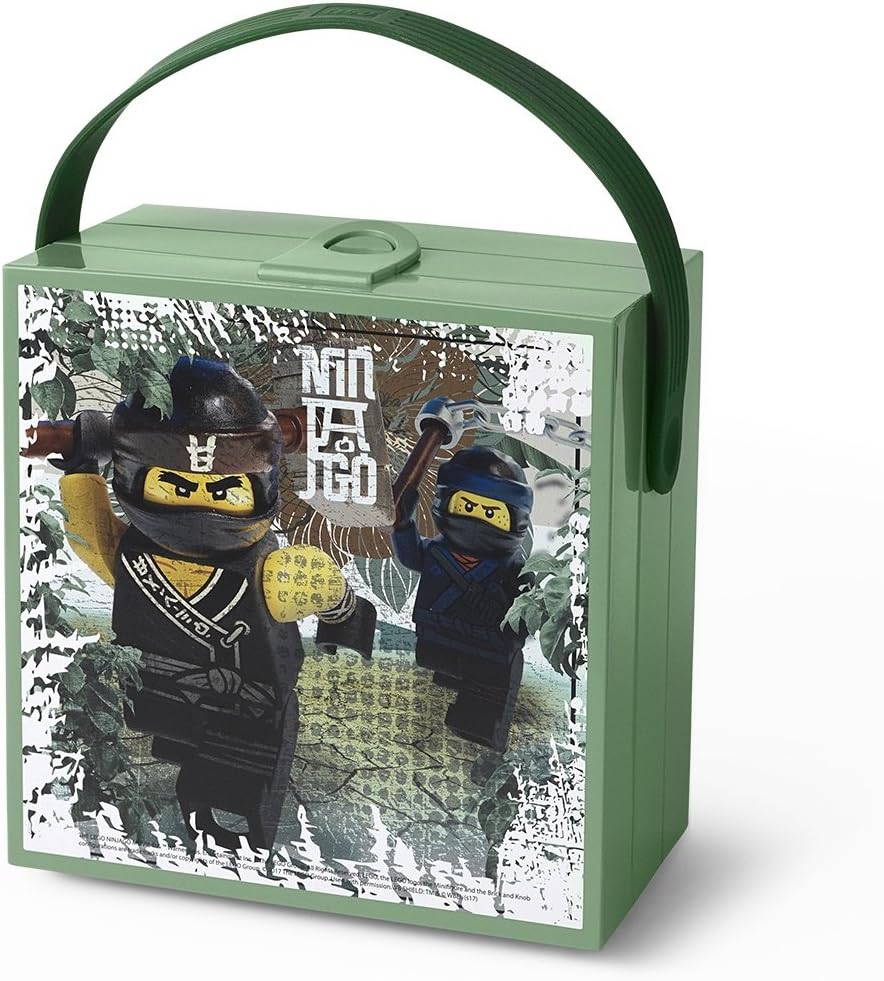 LEGO Ninjago Lunch Box with Handle - Sand Green