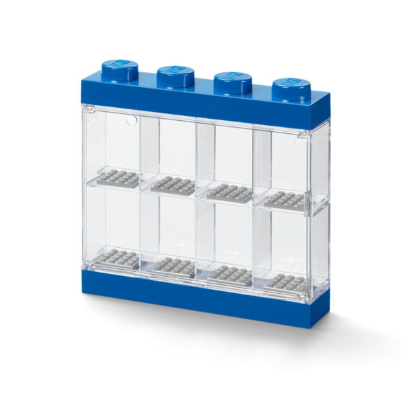LEGO Minifigure Display Case 8 (Blue)