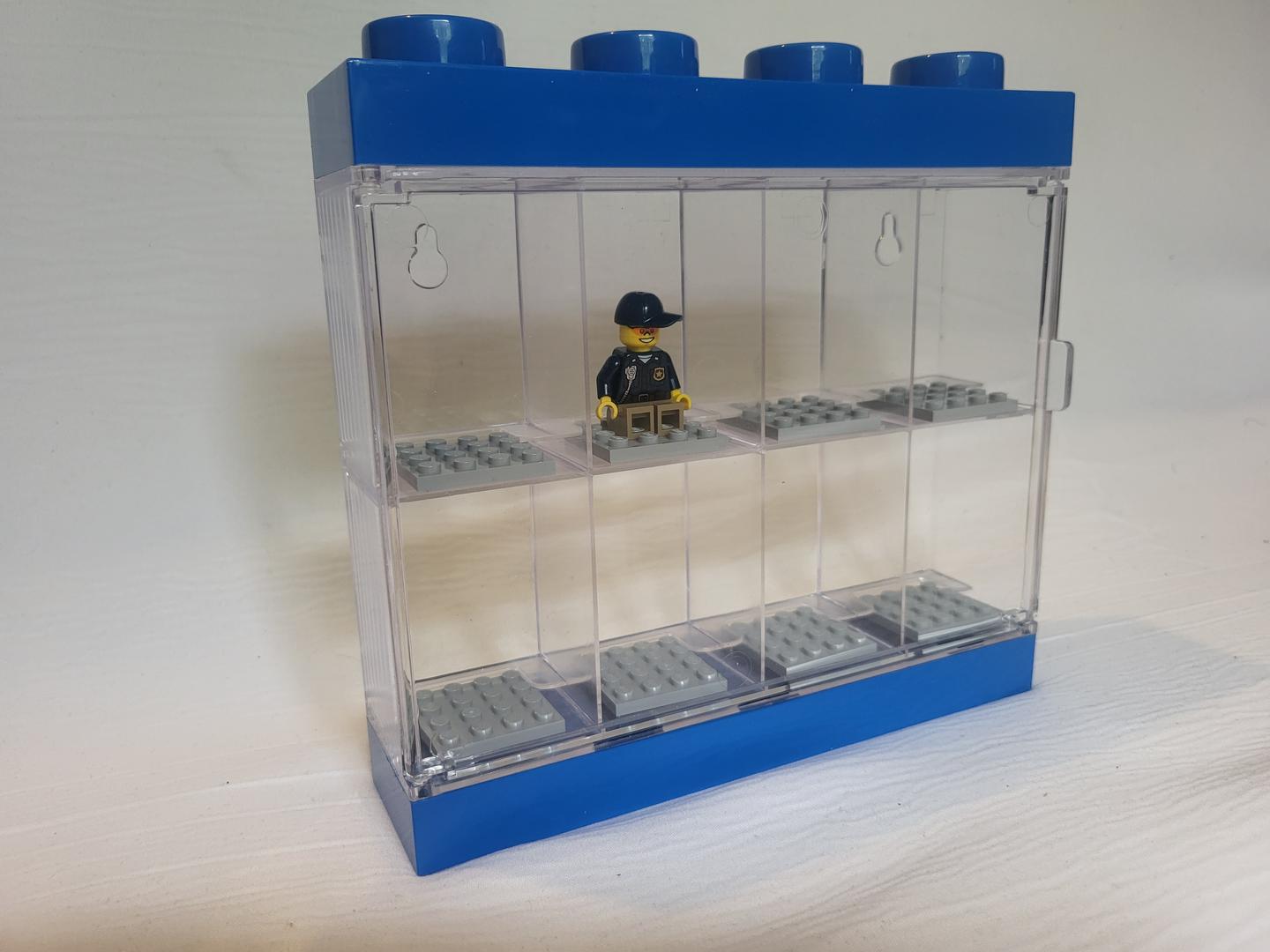 Minifigure Display Case 8 (Blue)