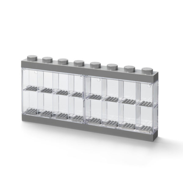 LEGO Minifigure Display Case 16 (Light Bluish Gray)