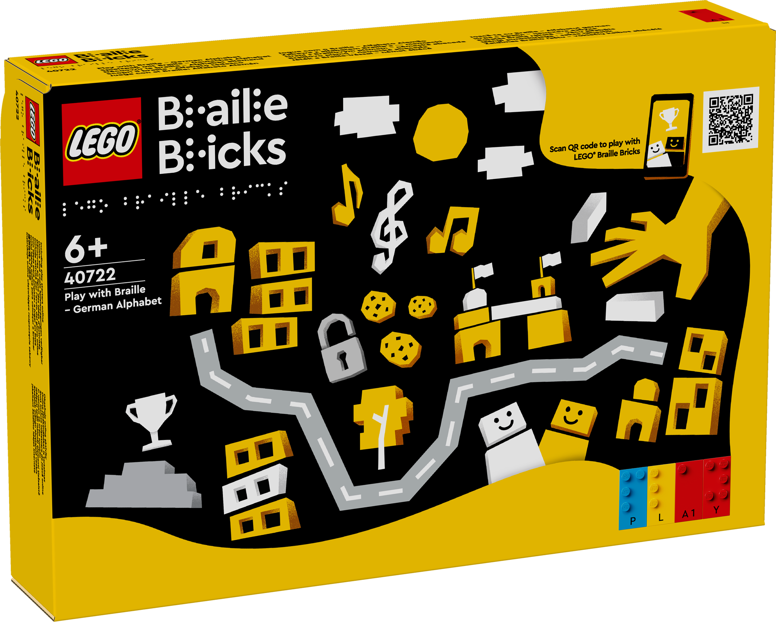 Main image of LEGO Play with Braille - German Alphabet (40722-1)