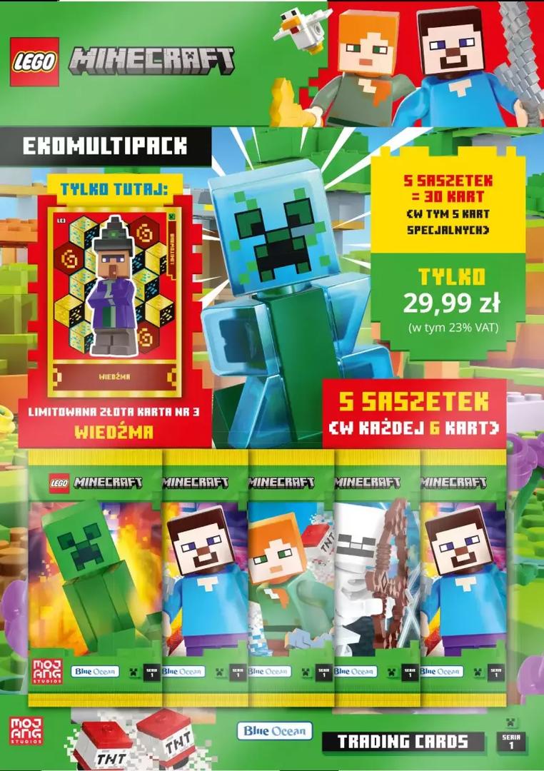 LEGO Minecraft Trading Cards Series 1 - Eco-Multipack (Polish Version)