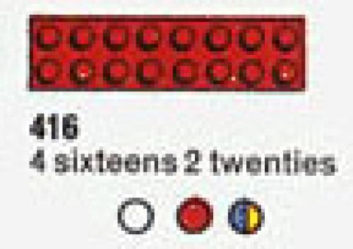 LEGO 4 Sixteens 2 Twenties (The Building Toy)