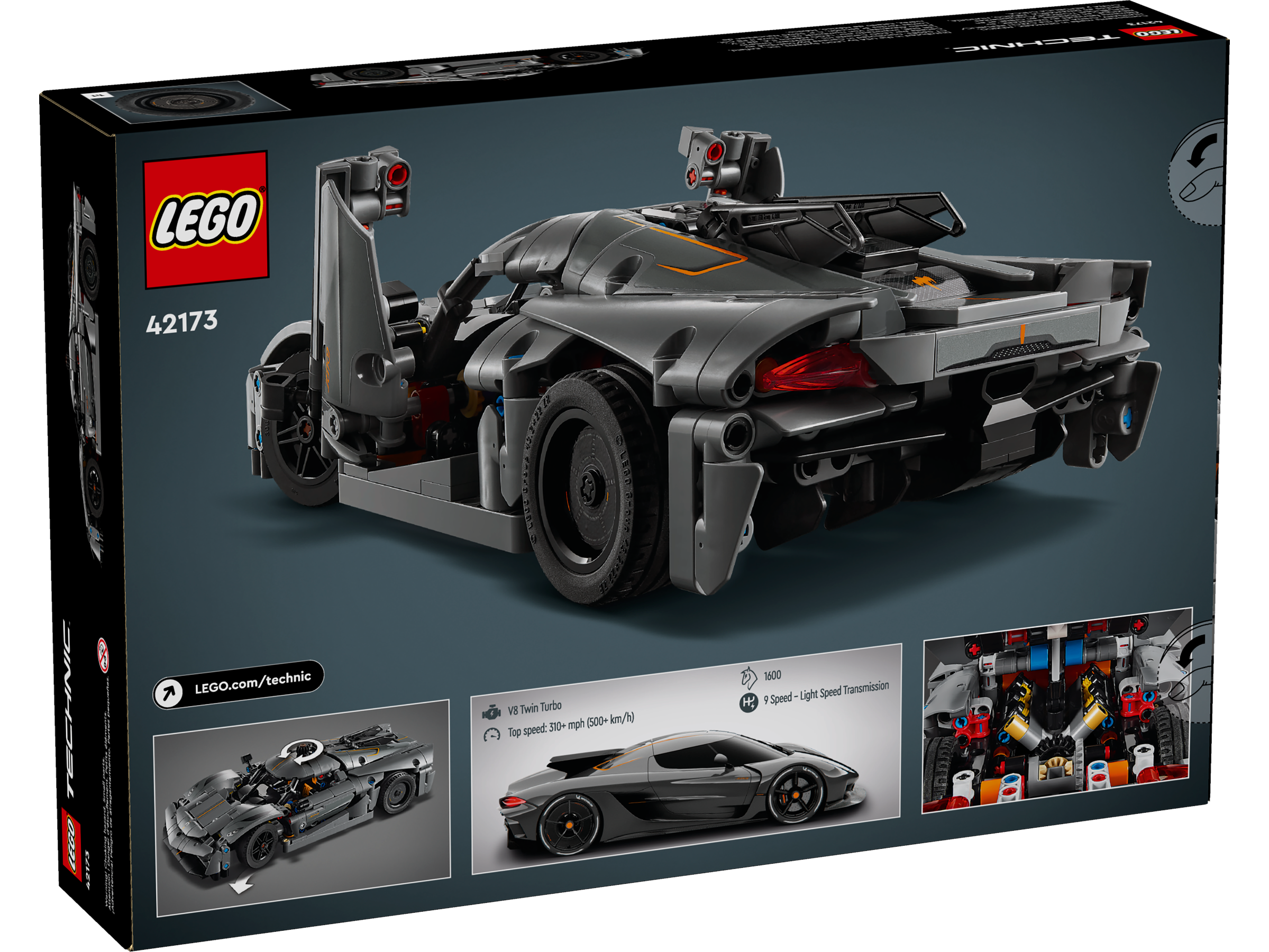 Review: 42173-1 - Koenigsegg Jesko Absolut Grey Hypercar