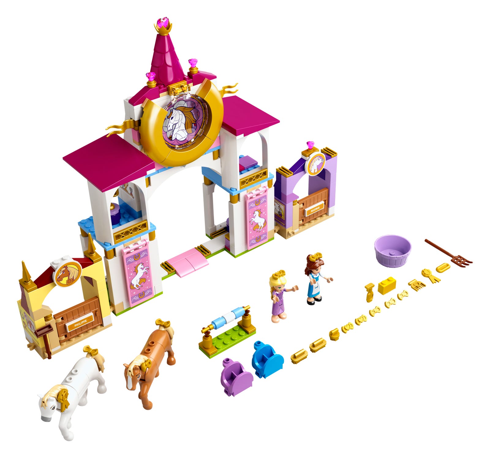 Main image of LEGO Belle and Rapunzel's Royal Stables (43195-1)