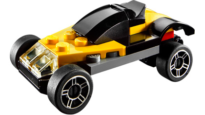 LEGO Yellow Sports Car