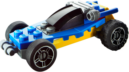 Main image of LEGO Blue and Yellow Racer (4949-1)