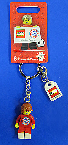 LEGO FC Bayern Key Chain (Dark Orange Hair)