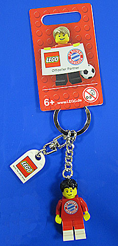 LEGO FC Bayern Key Chain (Black Hair)
