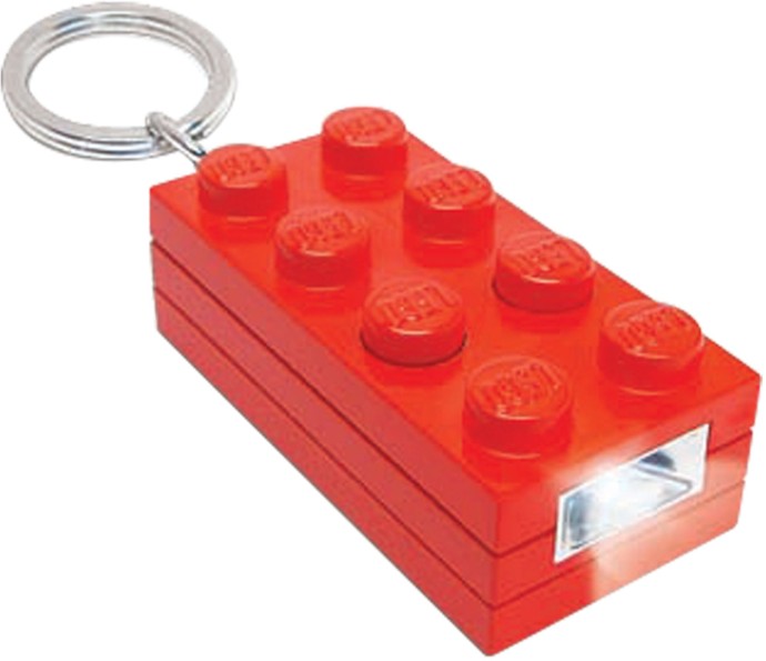 LEGO 2 x 4 Brick Key Light (Red)