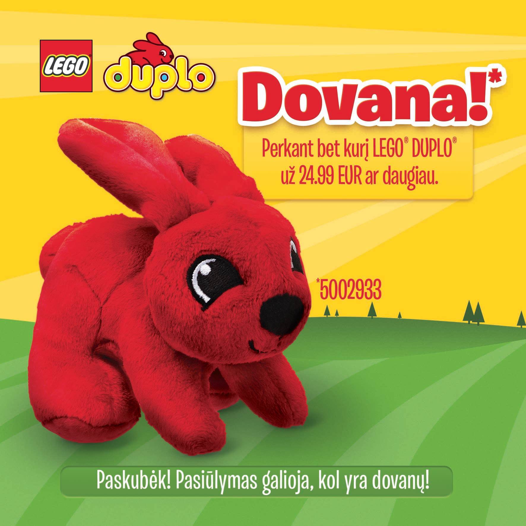 LEGO Duplo Bunny / Rabbit Plush