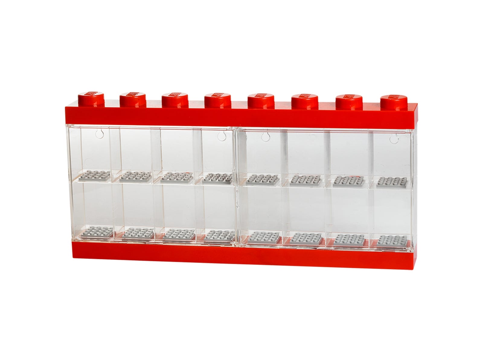 LEGO Minifigure Display Case 16 (Red)