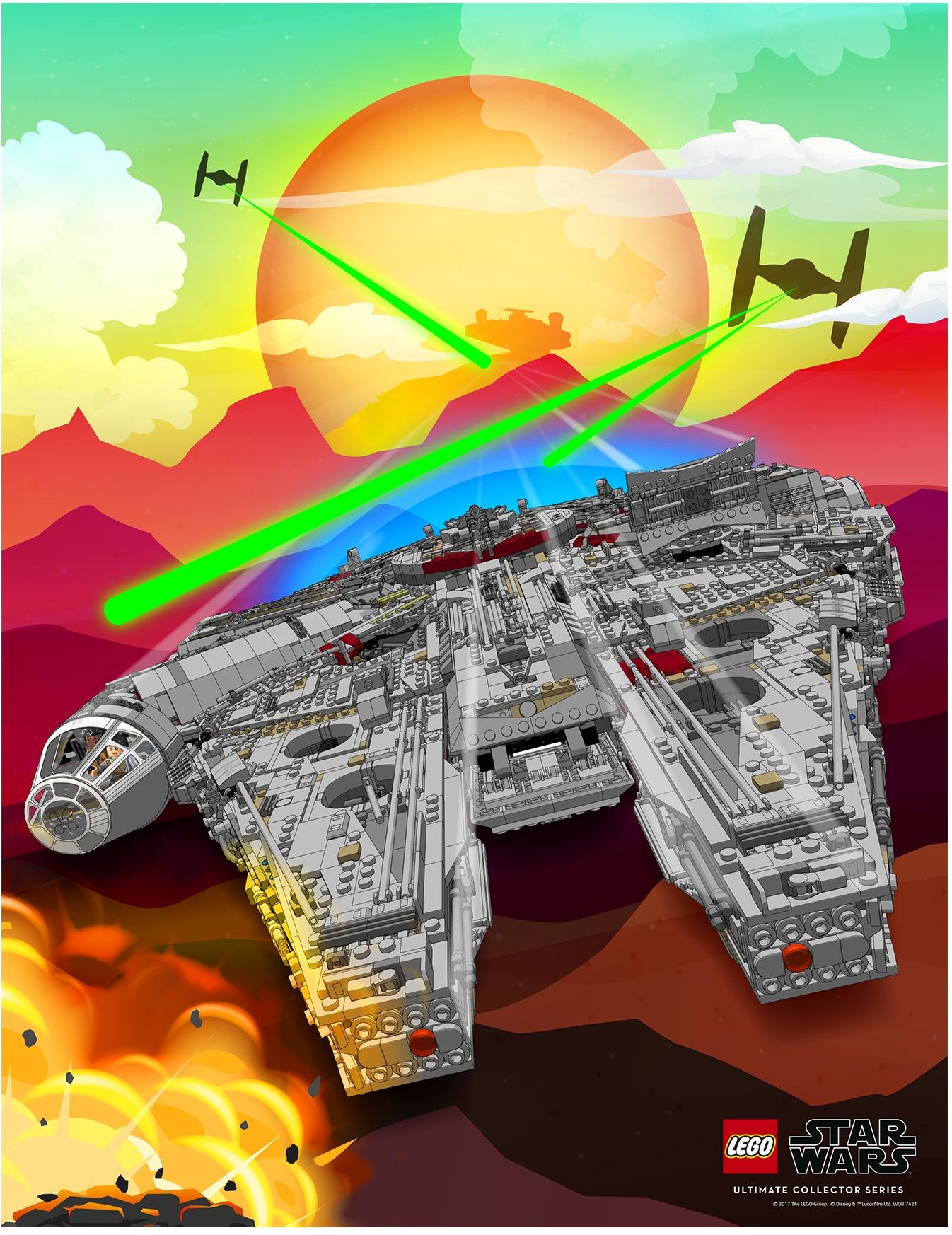 LEGO Millennium Falcon Poster