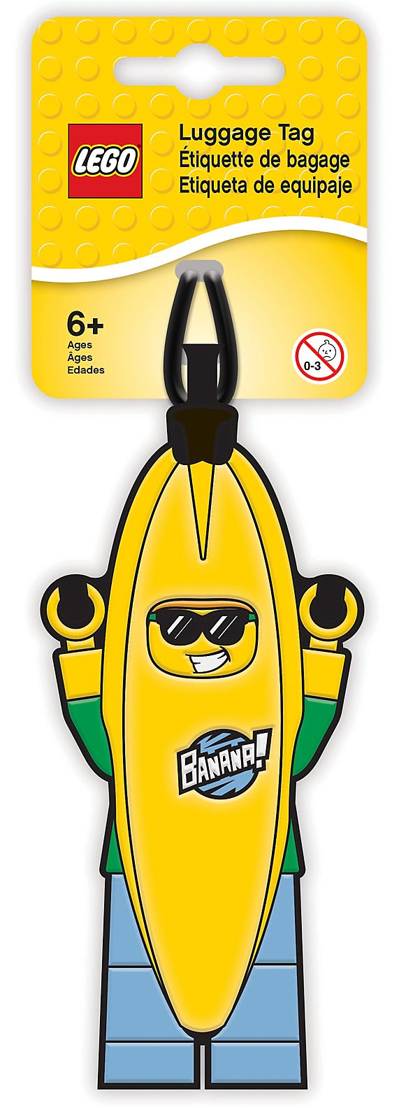 LEGO Banana Guy Luggage Tag