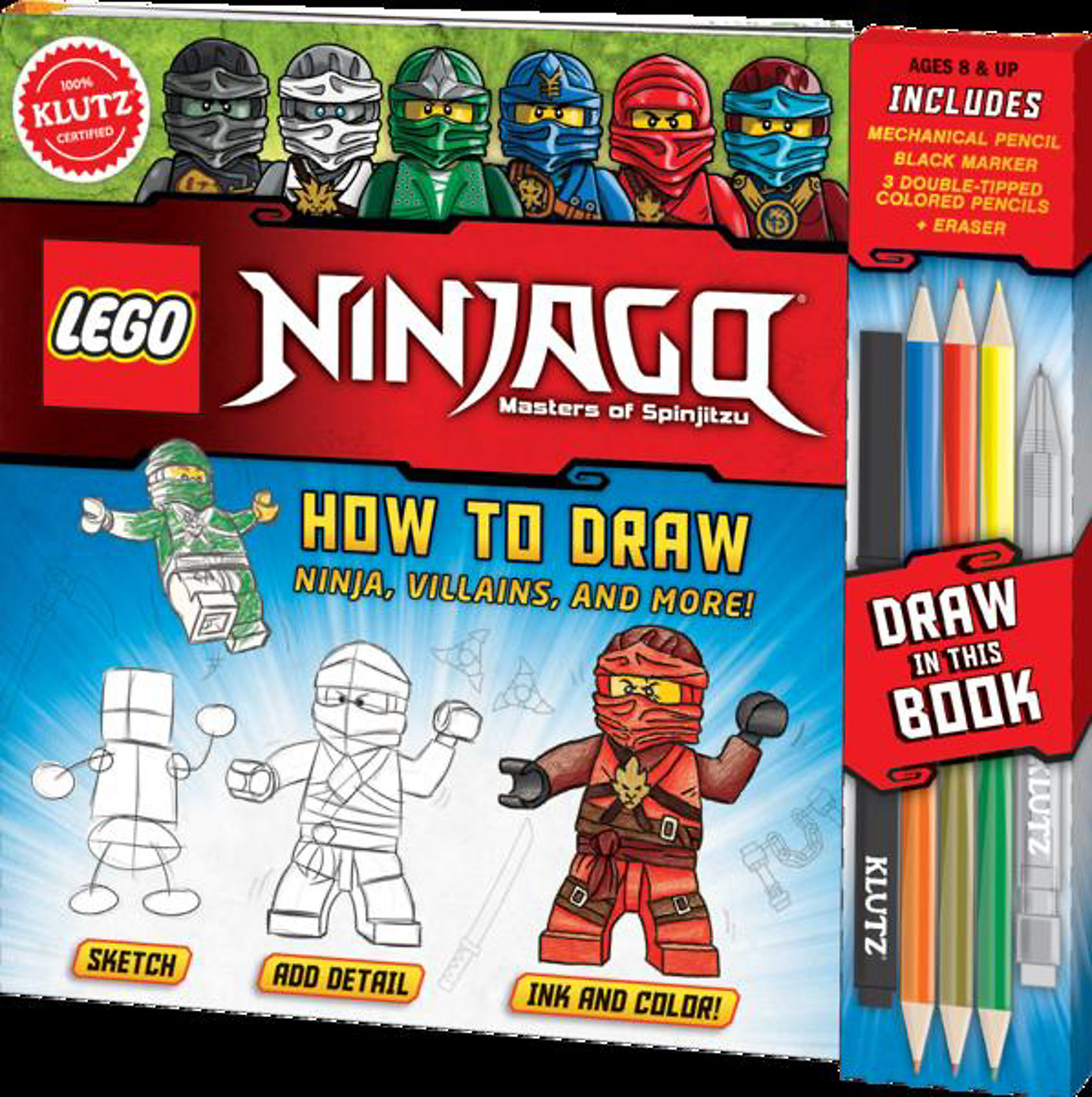 LEGO Ninjago: How to Draw Ninjas, Villains, and More!