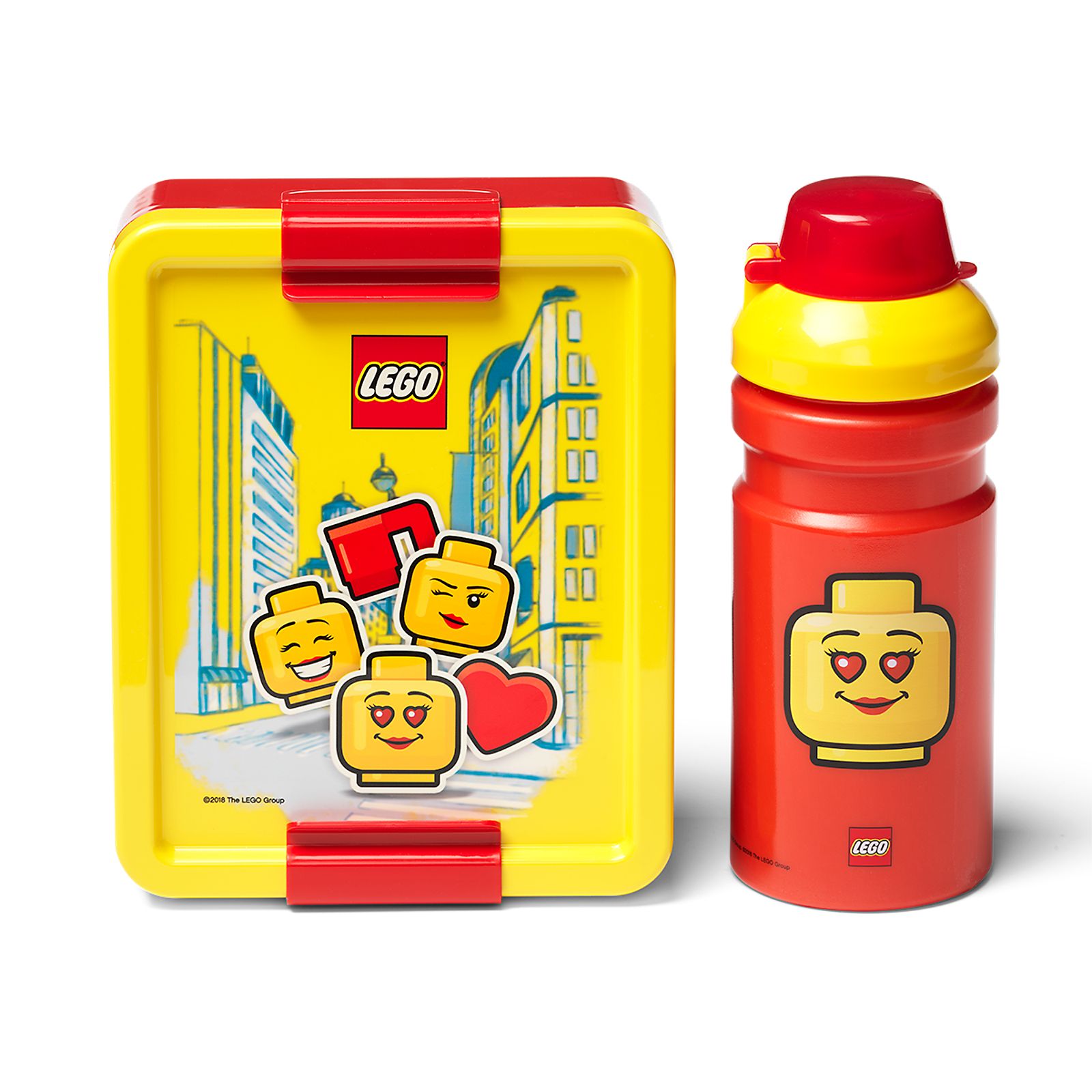LEGO Girl Emoticon Lunch Set