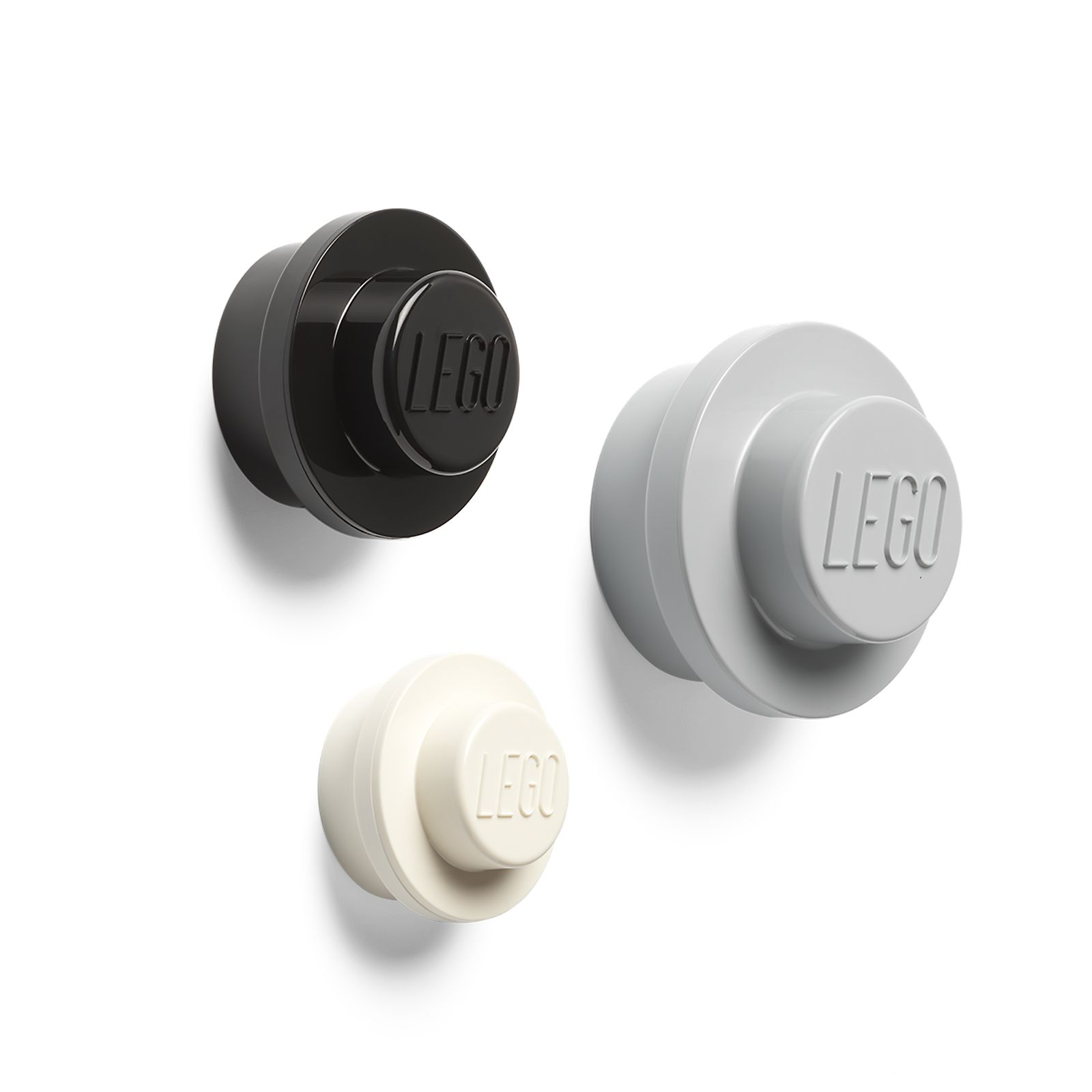 LEGO Wall Hanger Set (White/Black/Light Bluish Gray)