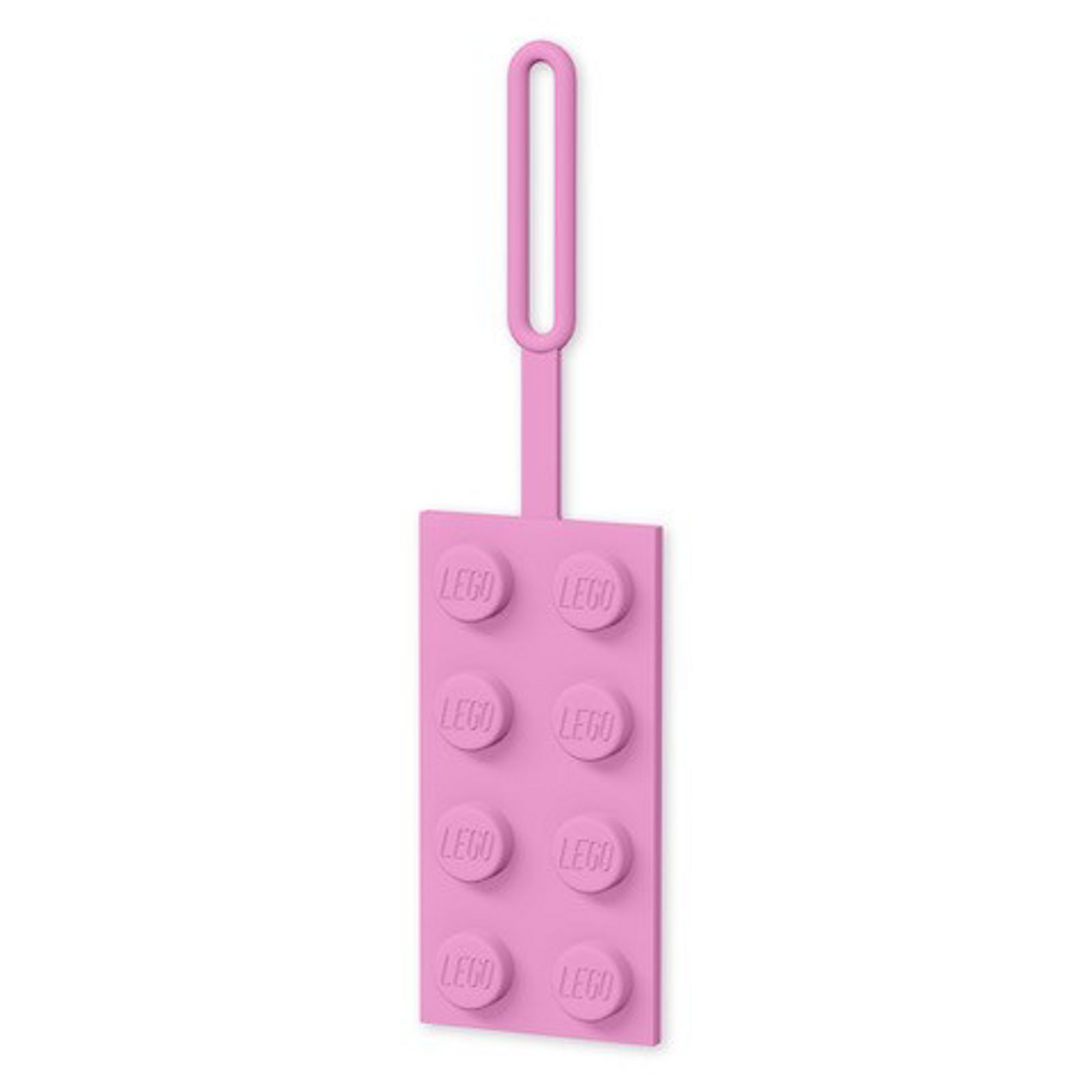 LEGO Bright Pink Brick Luggage Tag