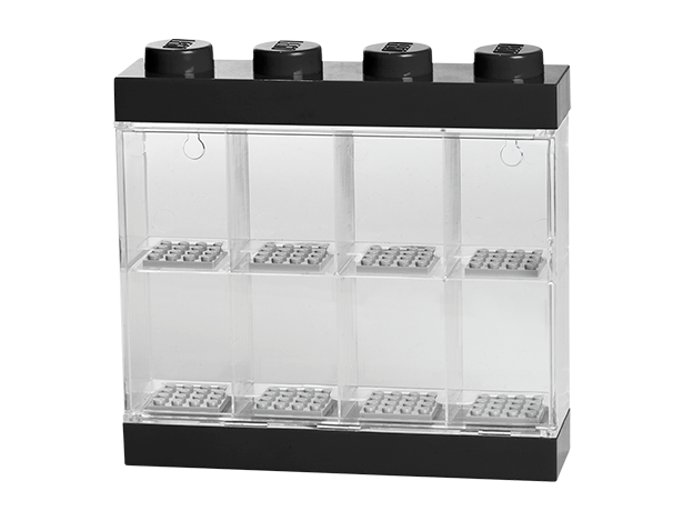 LEGO Minifigure Display Case 8 (Black)