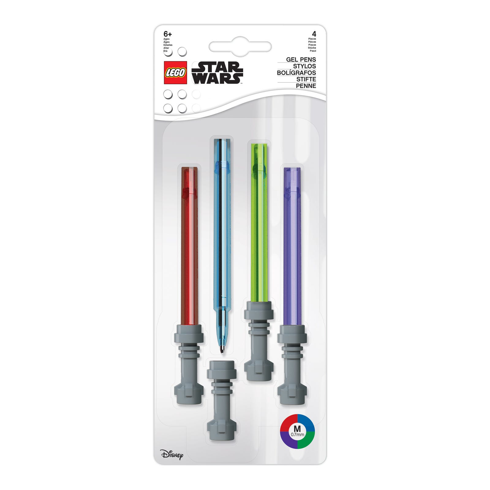 LEGO Lightsaber Gel Pen Multipack - 4 Pack