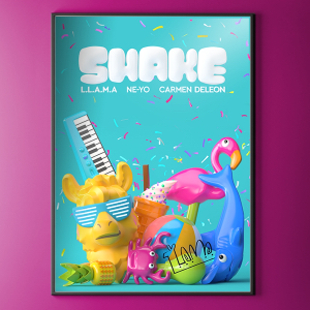 LEGO Signed L.L.A.M.A. Poster