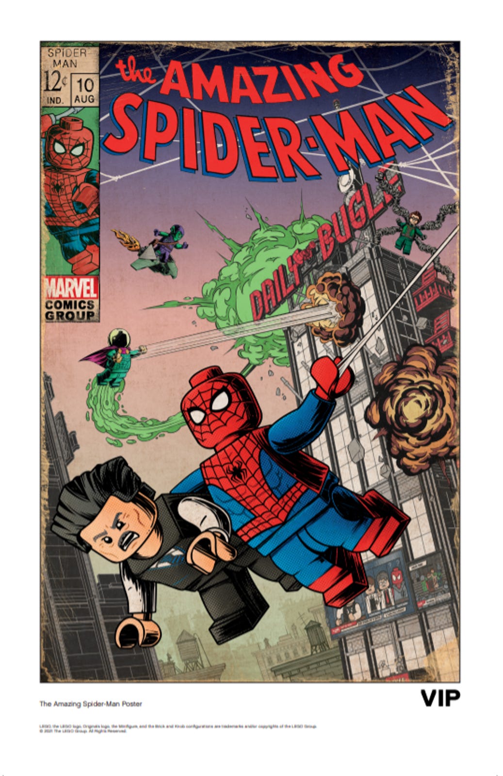 LEGO Spider-Man Comic Print