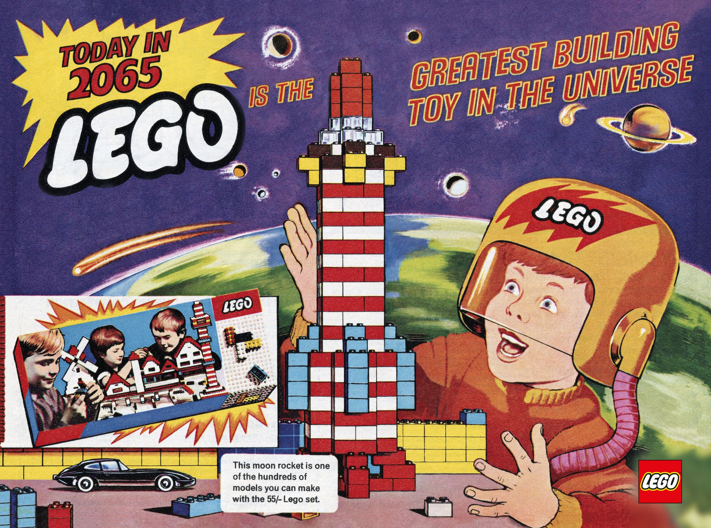 Main image of LEGO 1965 Retro Art Print (5007692-1)