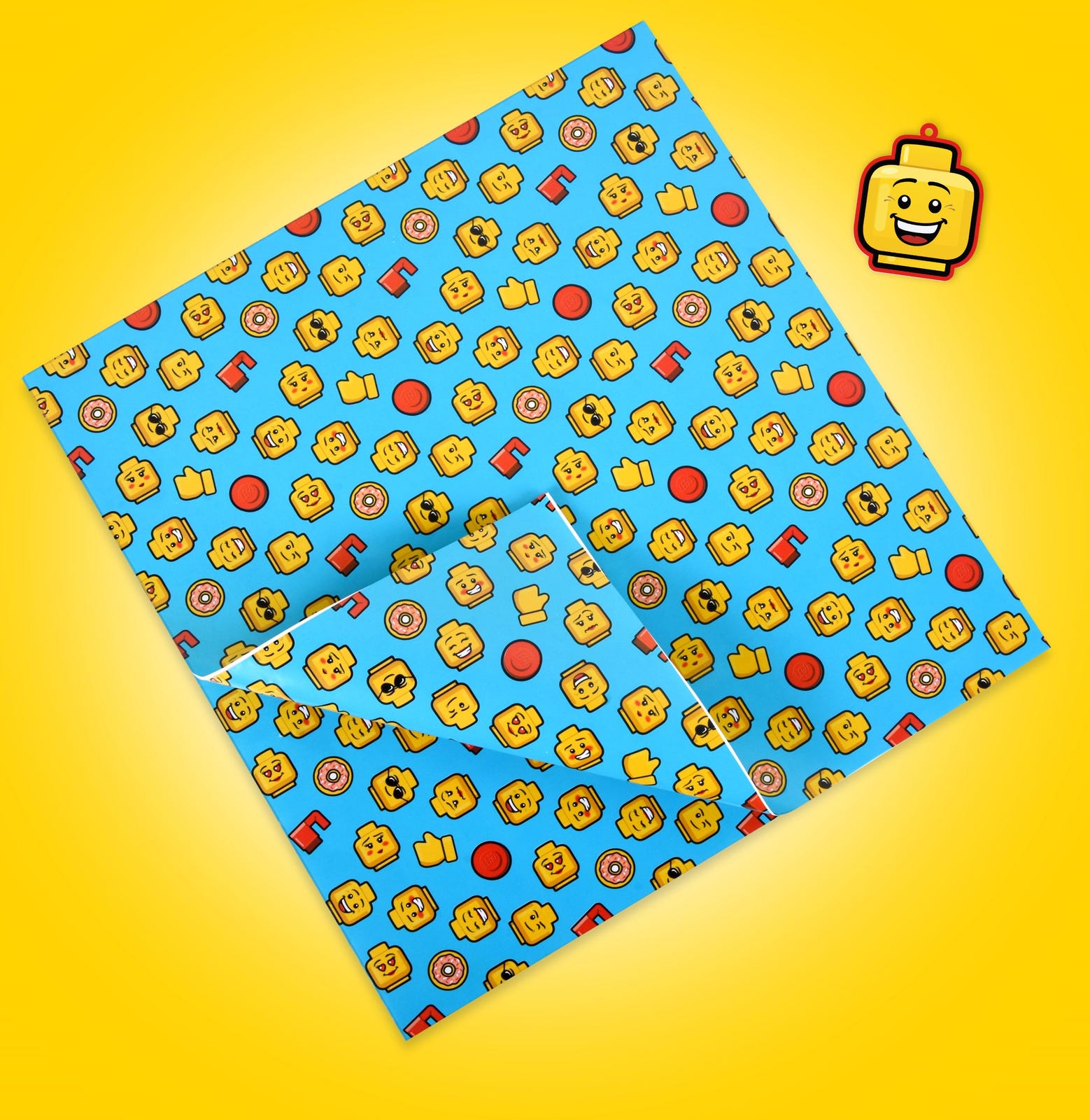 LEGO Minifigure Head Wrapping Paper