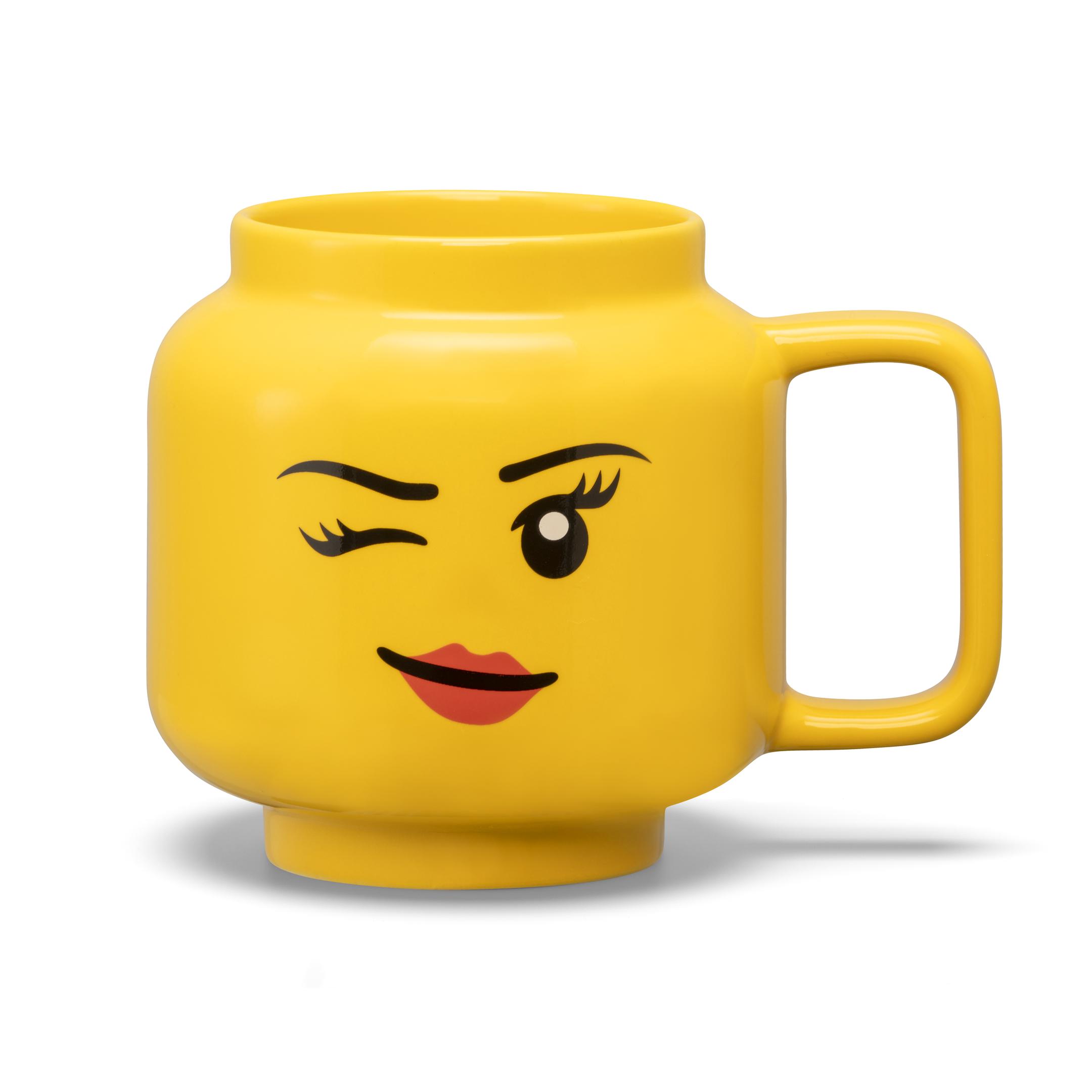 LEGO Minifigure Ceramic Mug (Girl Winking 530ml)