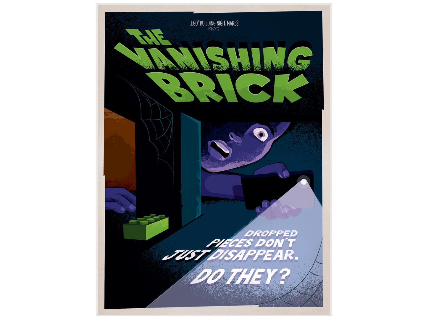 LEGO The Vanishing Brick Halloween Poster