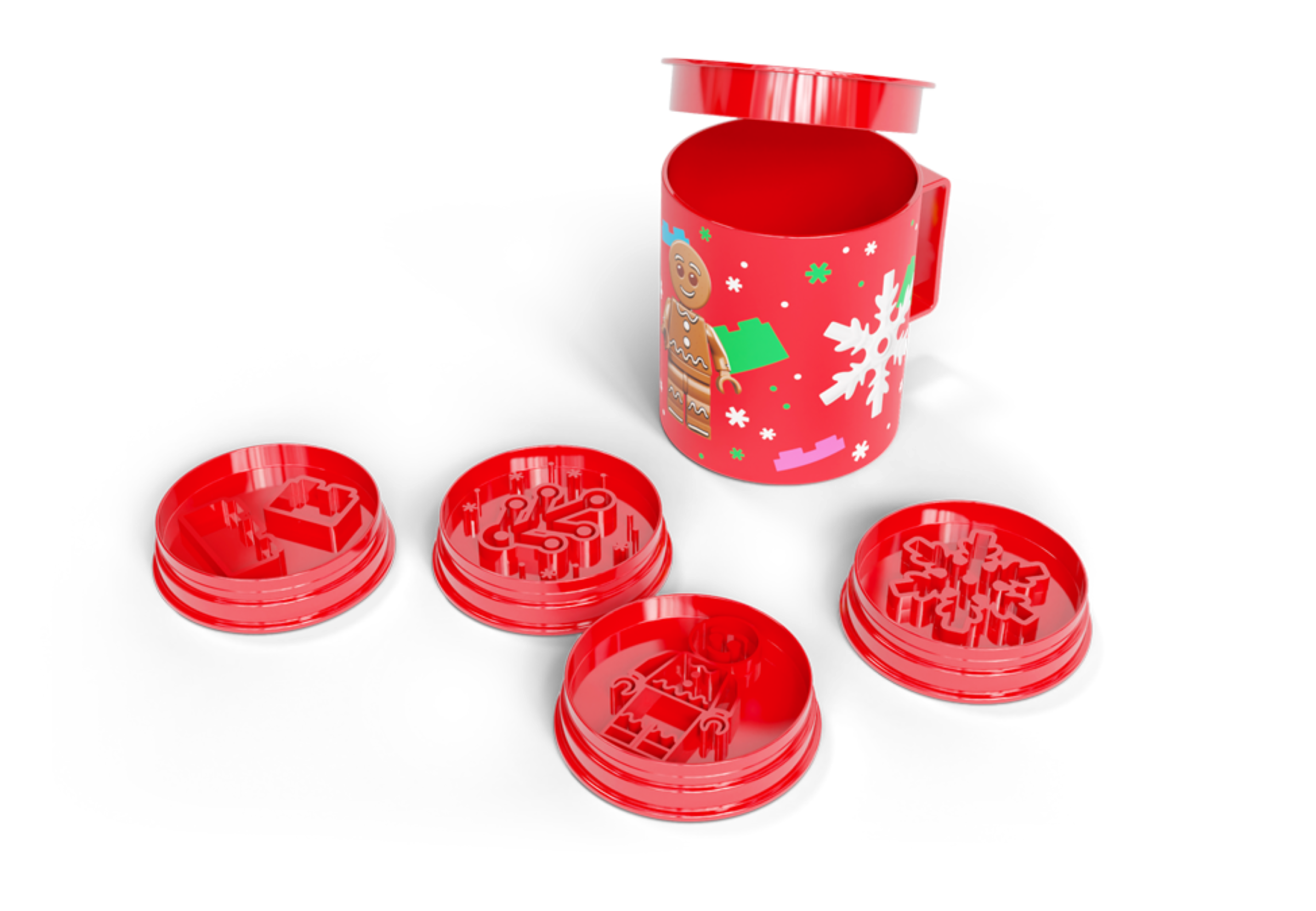 LEGO Christmas Cookie Stamps & Mug Set