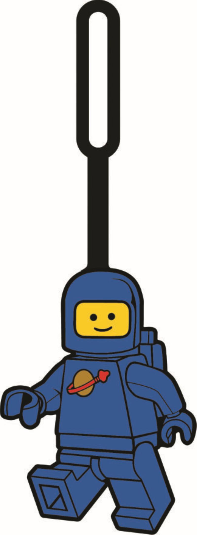 Spaceman Bag Tag Blue