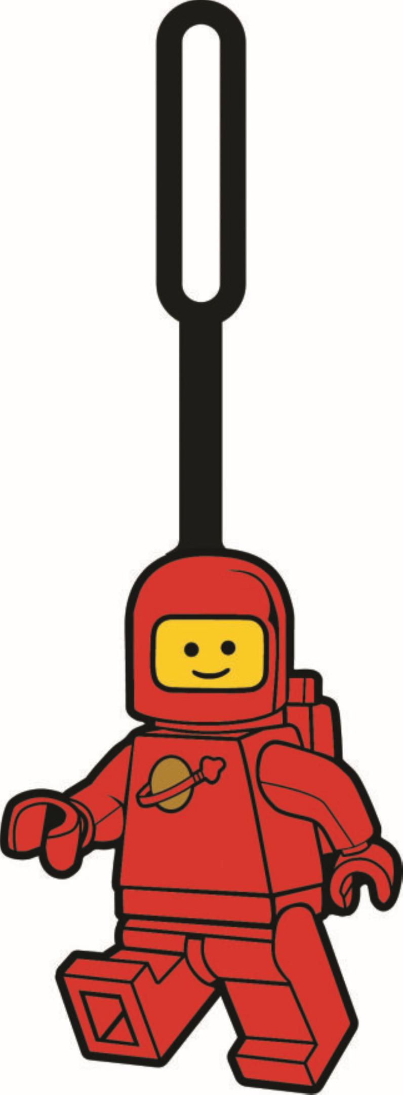 Spaceman Bag Tag Red