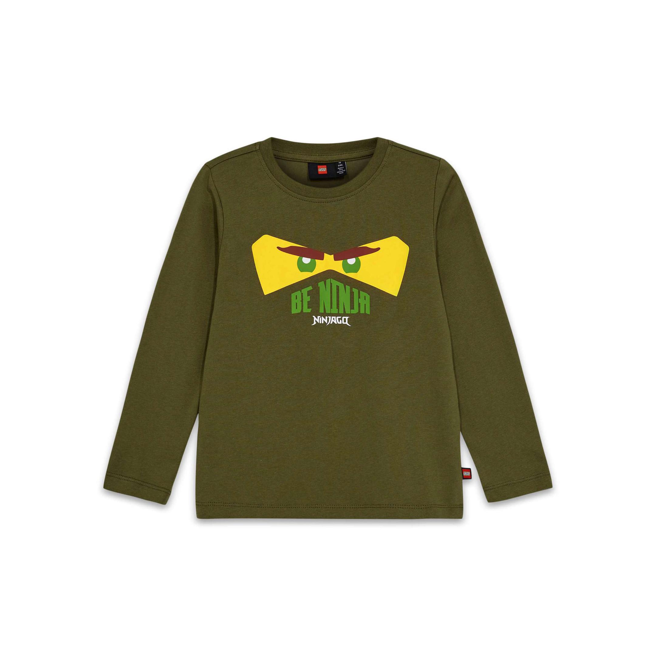 Main image of LEGO Ninjago Long-Sleeve T-Shirt – Dark Khaki (5009122-1)