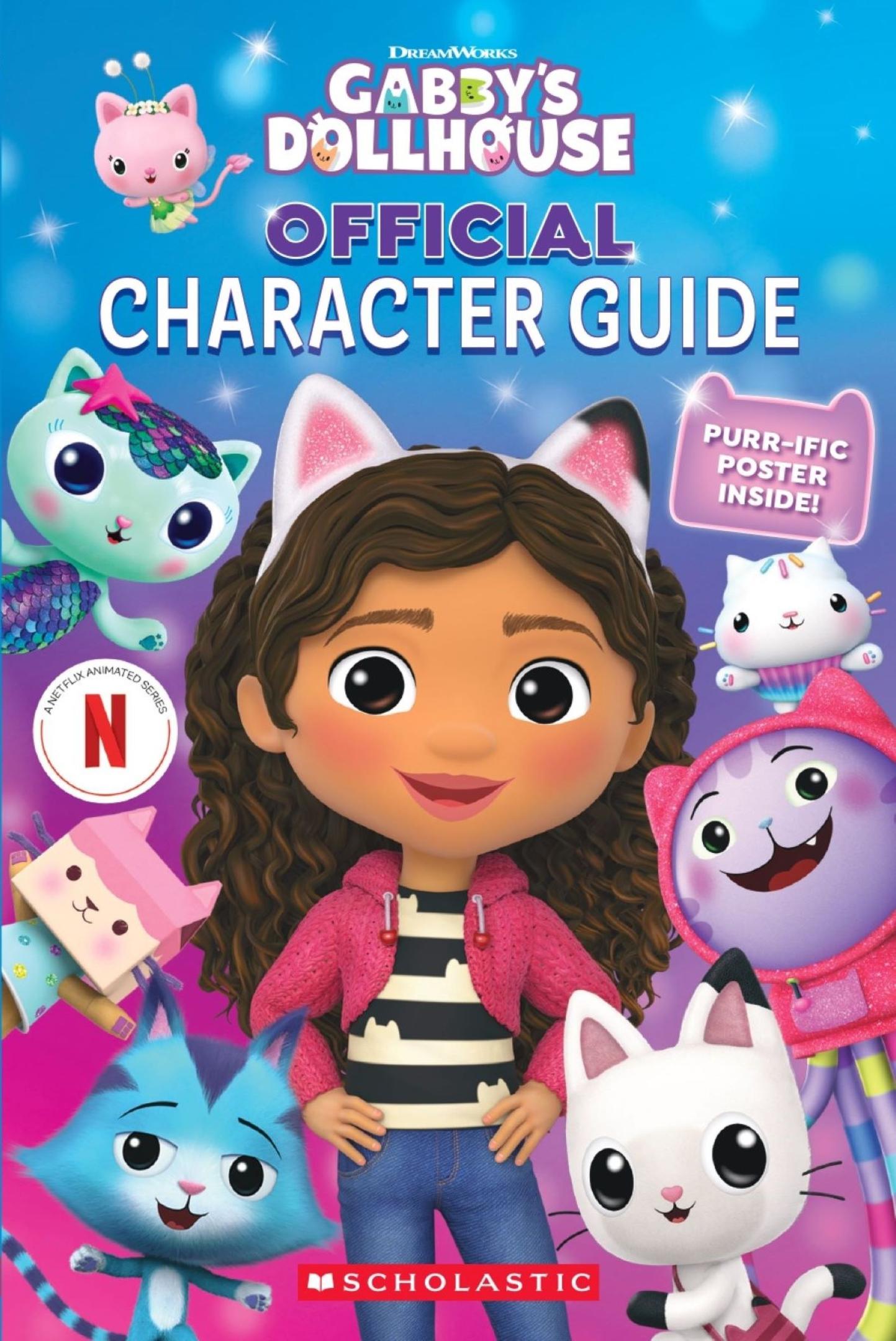 Gabby’s Dollhouse: Official Character Guide with Poster