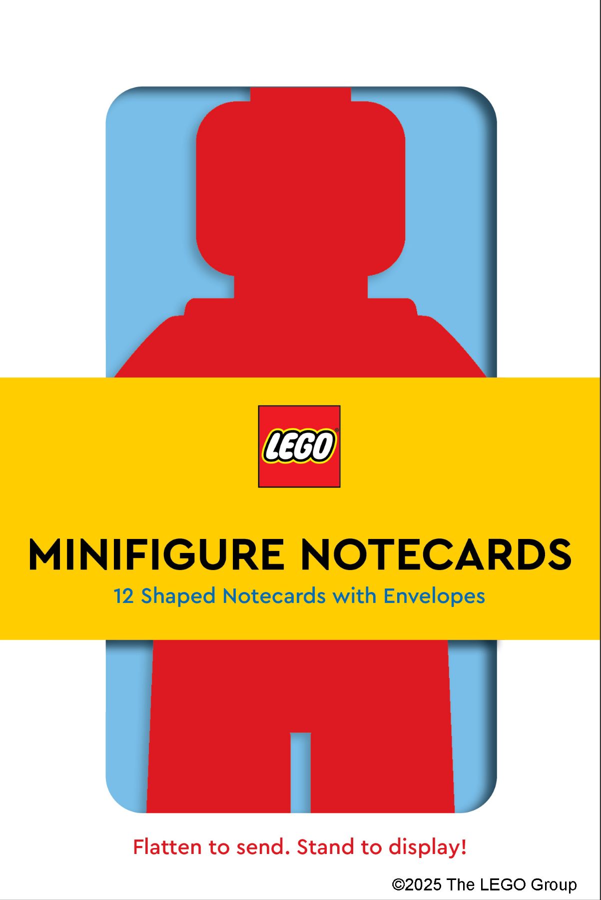 LEGO Minifigure Notecards: 12 Shaped Notecards with Envelopes