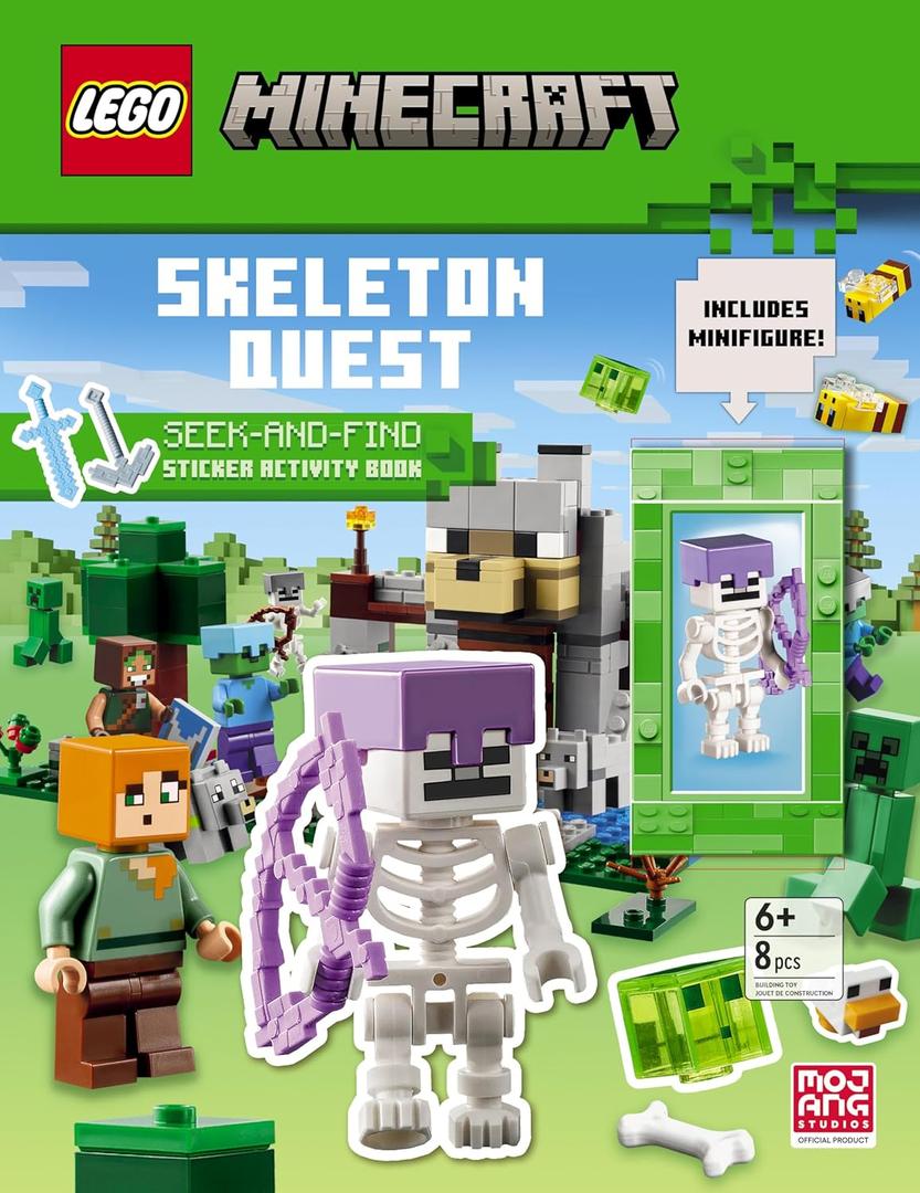 Minecraft: Skeleton Quest: Seek-and-Find: Sticker Activity Book