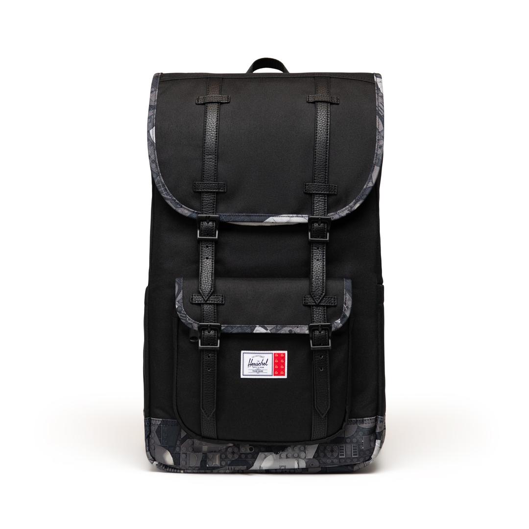 Herschel Little America Backpack - Abstract Bricks Black