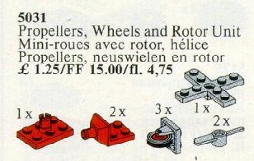 Main image of LEGO Propellers, Wheels, Rotor Unit (5031-1)