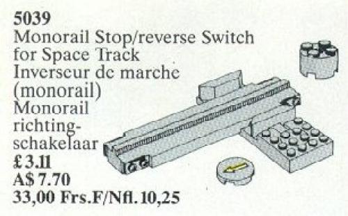 Main image of LEGO Monorail Stop / Reverse Switch (5039-1)