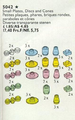 LEGO Space Light and Radar Plates, Disks, Cones