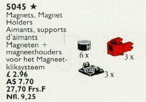 Main image of LEGO Magnets, Magnet Holders (5045-1)