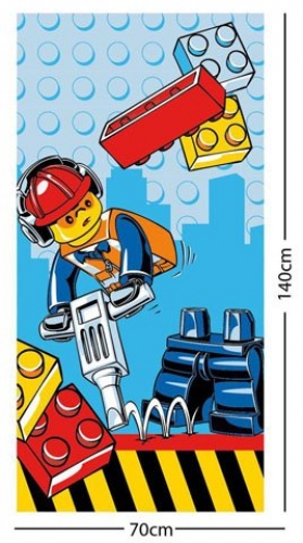 Main image of LEGO City Construction Beach Towel (5055285389574-1)