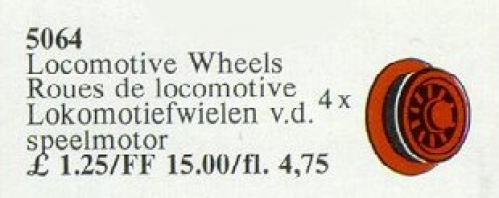 Main image of LEGO Locomotive Wheels (5064-1)