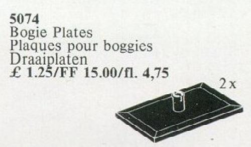 LEGO Bogie Plates, Black
