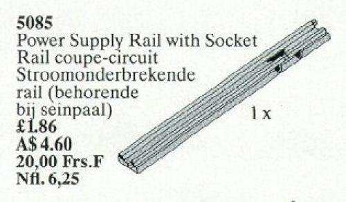 Main image of LEGO Power Supply Rail with Socket (5085-1)