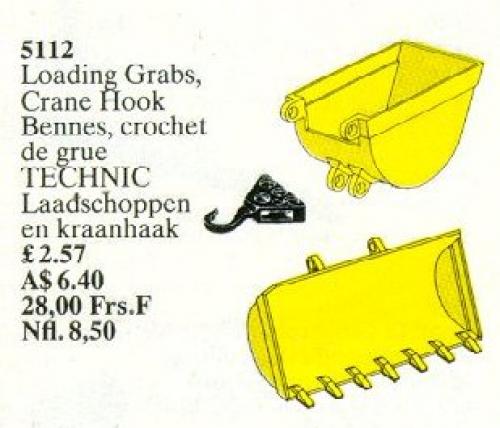 Main image of LEGO Lifting Grabs, Crane Hook (5112-1)