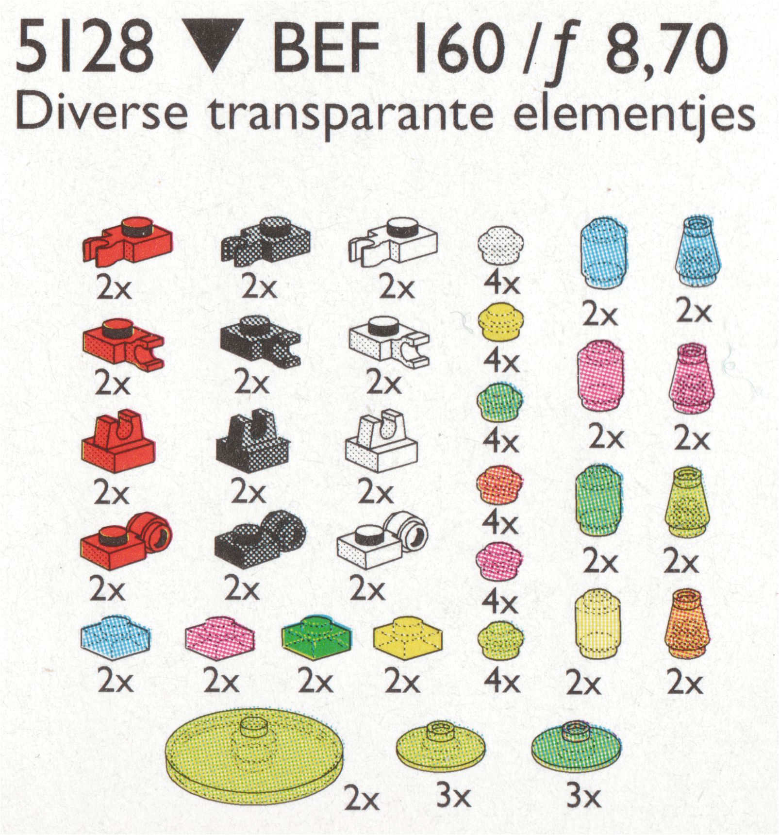 LEGO Transparent Plates, Bricks, Toolholders